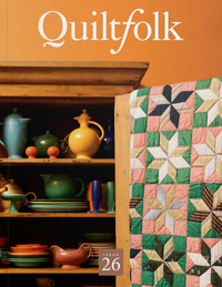 A quilting pattern magazine from Quiltfolk on The Fold Line. Whether you’re looking for traditional, modern, antique or art quilts, this beautiful magazine has it all. Quiltfolk travels with a team of writers and photojournalists to meet and interview mem