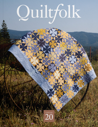 A quilting pattern magazine from Quiltfolk on The Fold Line. Whether you’re looking for traditional, modern, antique or art quilts, this beautiful magazine has it all. Quiltfolk travels with a team of writers and photojournalists to meet and interview mem