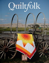 A quilting pattern magazine from Quiltfolk on The Fold Line. Whether you’re looking for traditional, modern, antique or art quilts, this beautiful magazine has it all. Quiltfolk travels with a team of writers and photojournalists to meet and interview mem