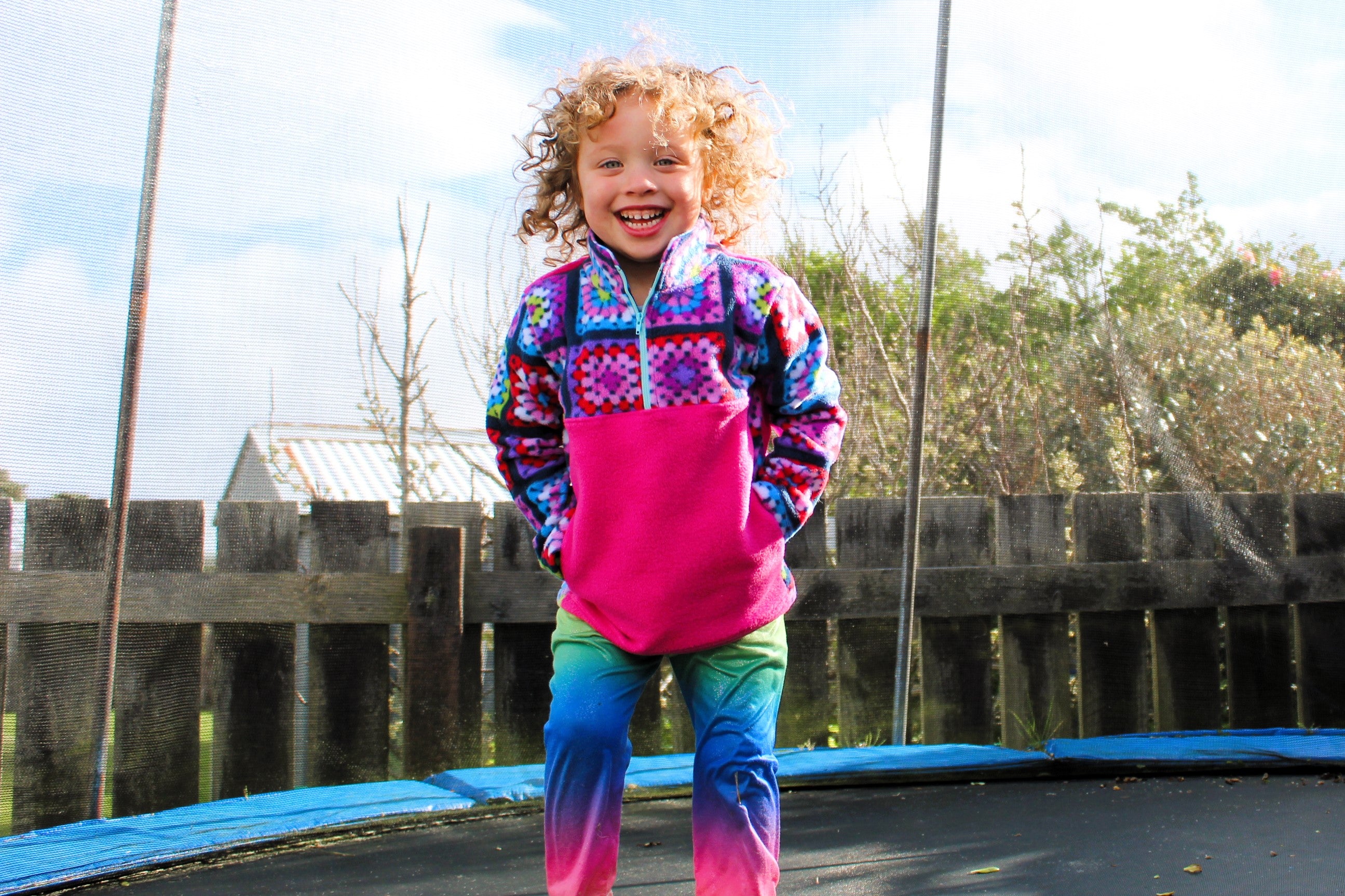 Waves & Wild Children's Quokka Quarter Zip Top