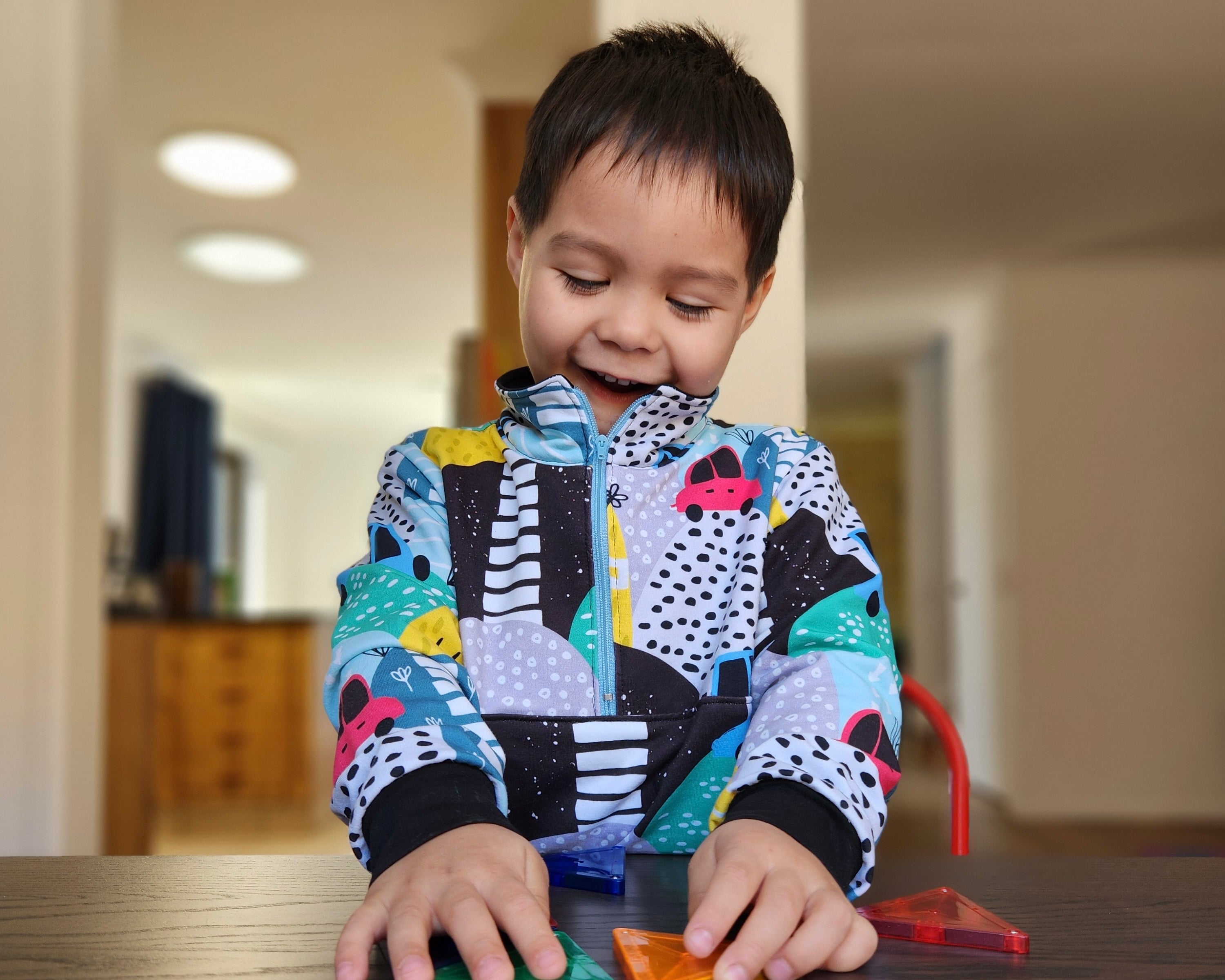 Waves & Wild Children's Quokka Quarter Zip Top