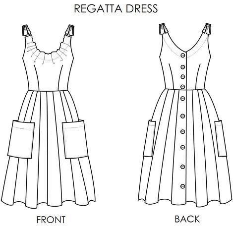 Alice & Co Patterns Regatta Dress