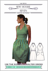 Sew House Seven Rose City Halter Dress PDF The Fold Line Sew House Seven Rose City Halter Dress PDF The Fold Line
