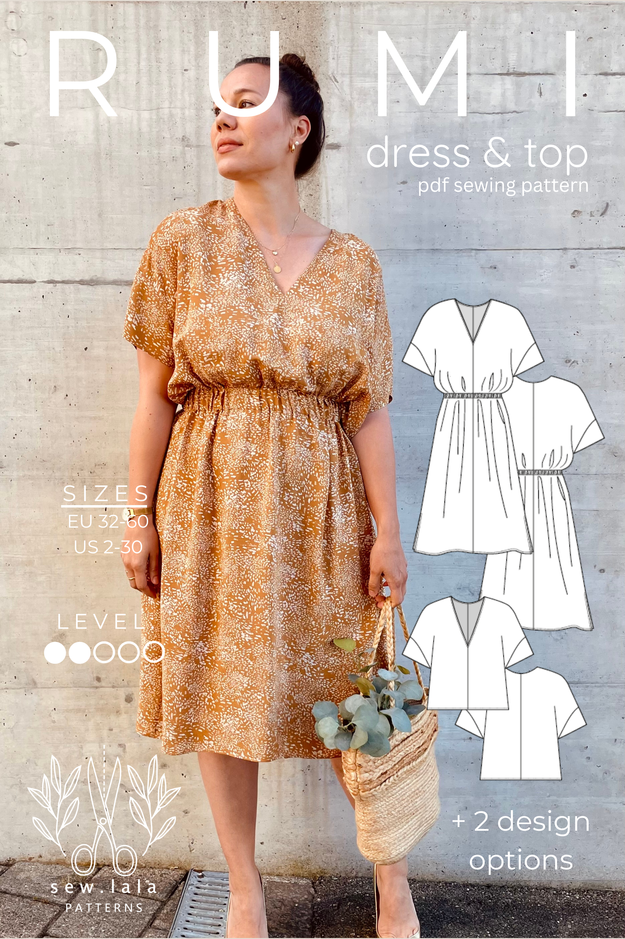 Sew.lala Patterns Rumi Dress and Top