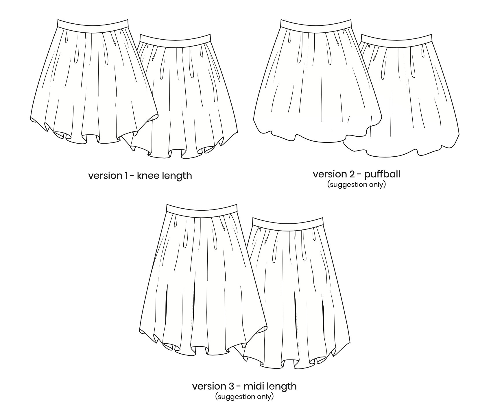 Pattern Paper Scissors Rainee Skirt