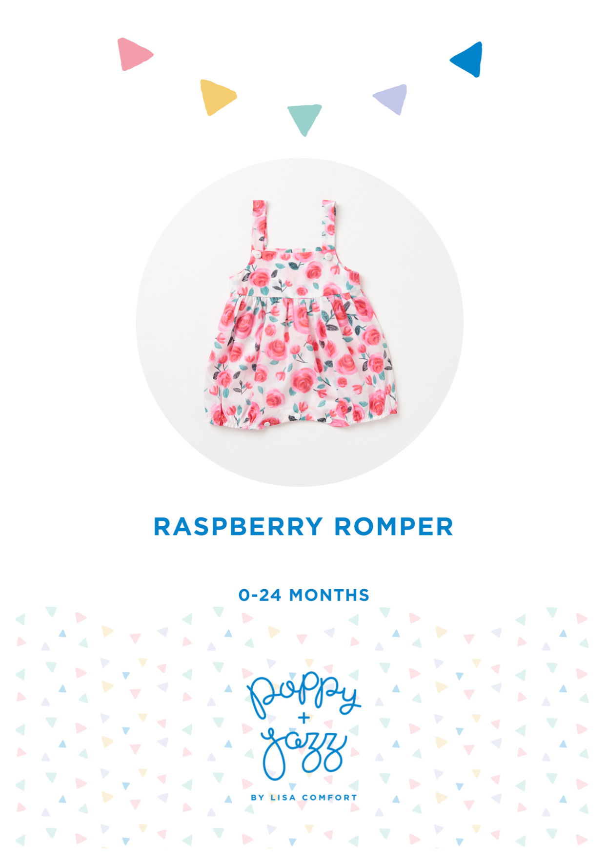 Poppy & Jazz Babies' Raspberry Romper