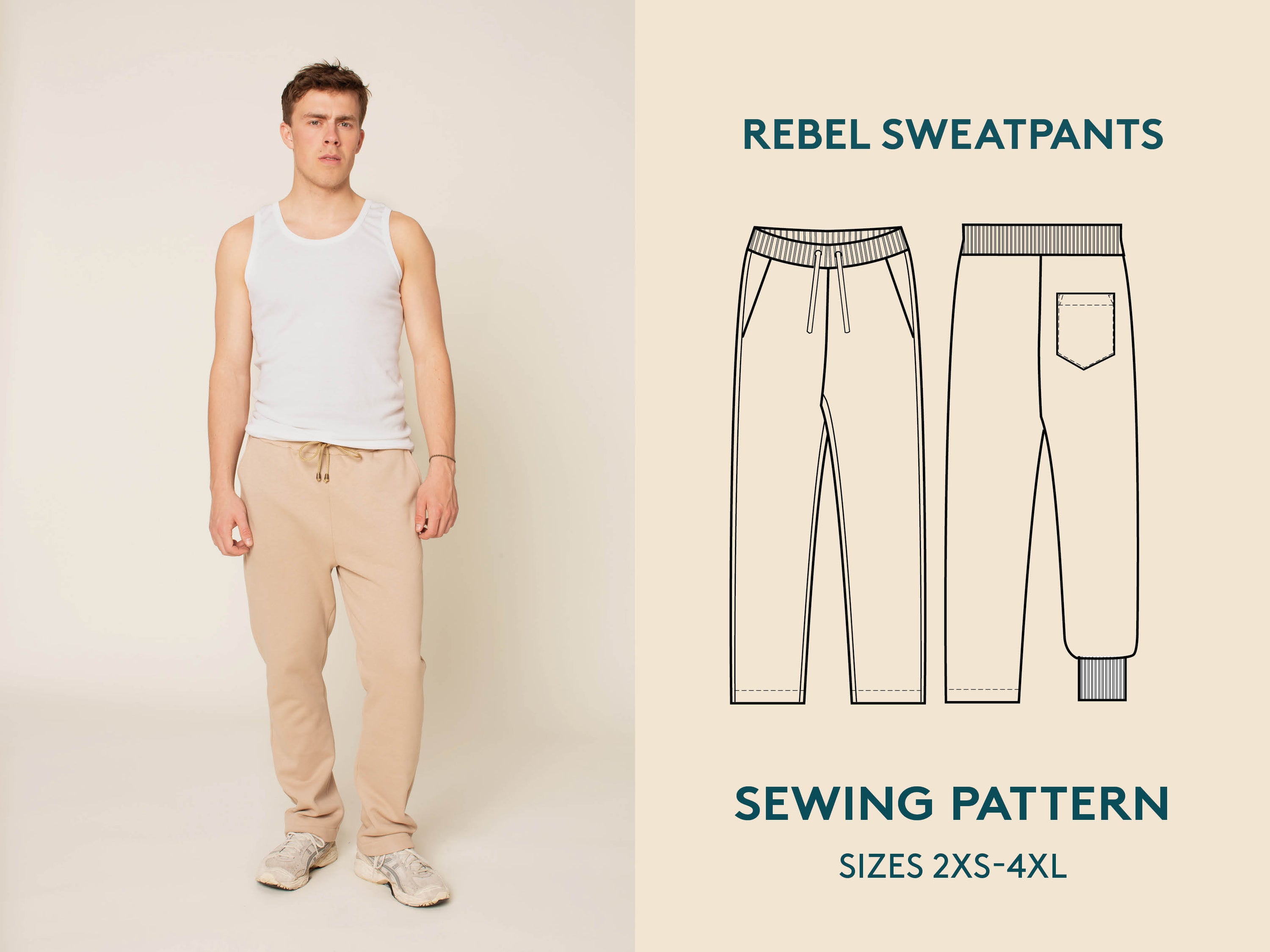 Wardrobe by Me Men's Rebel Sweatpants