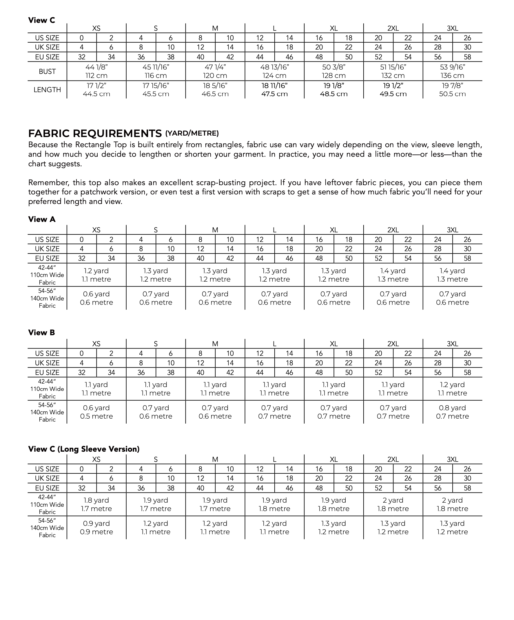Sewing Therapy Rectangle Top