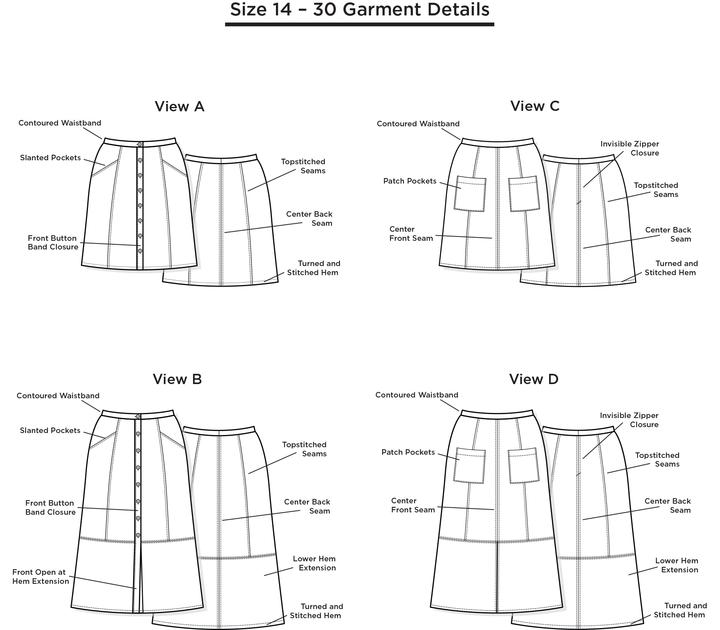 Grainline Studio Reed Skirt