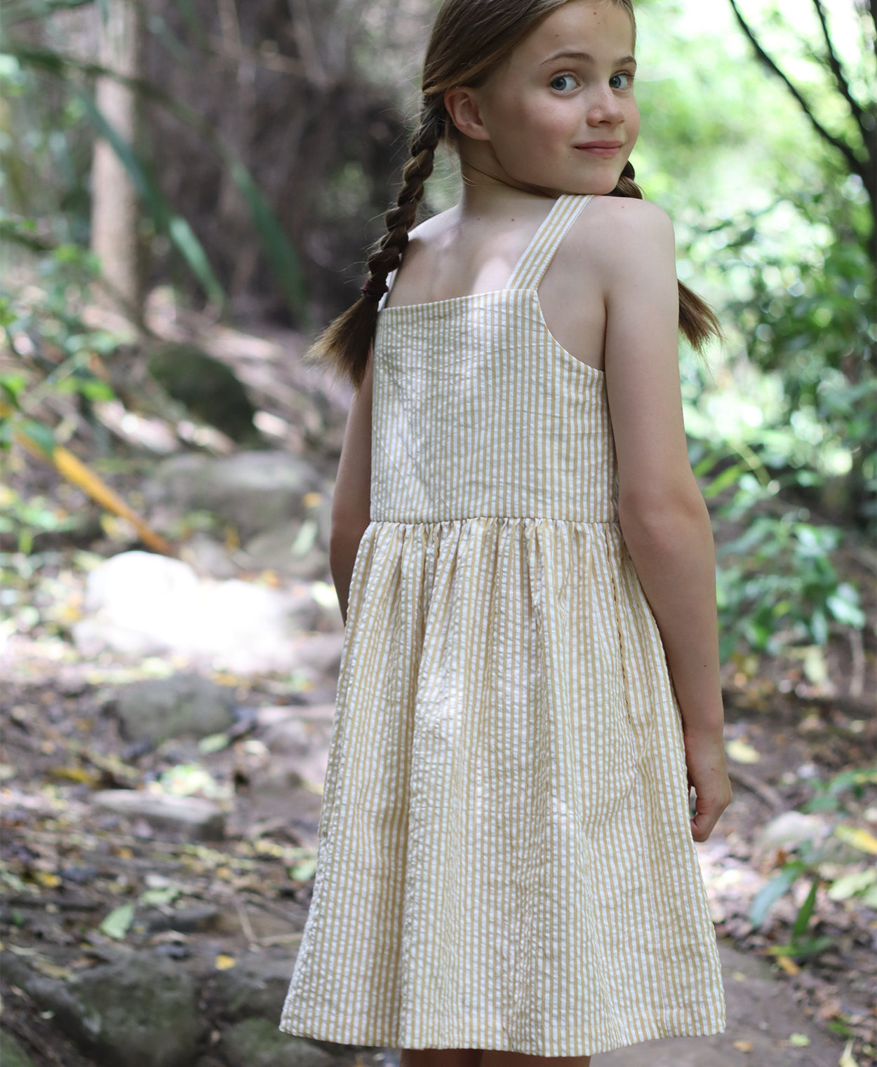 Below the Kōwhai Baby/Child/Teen Rimu Dress