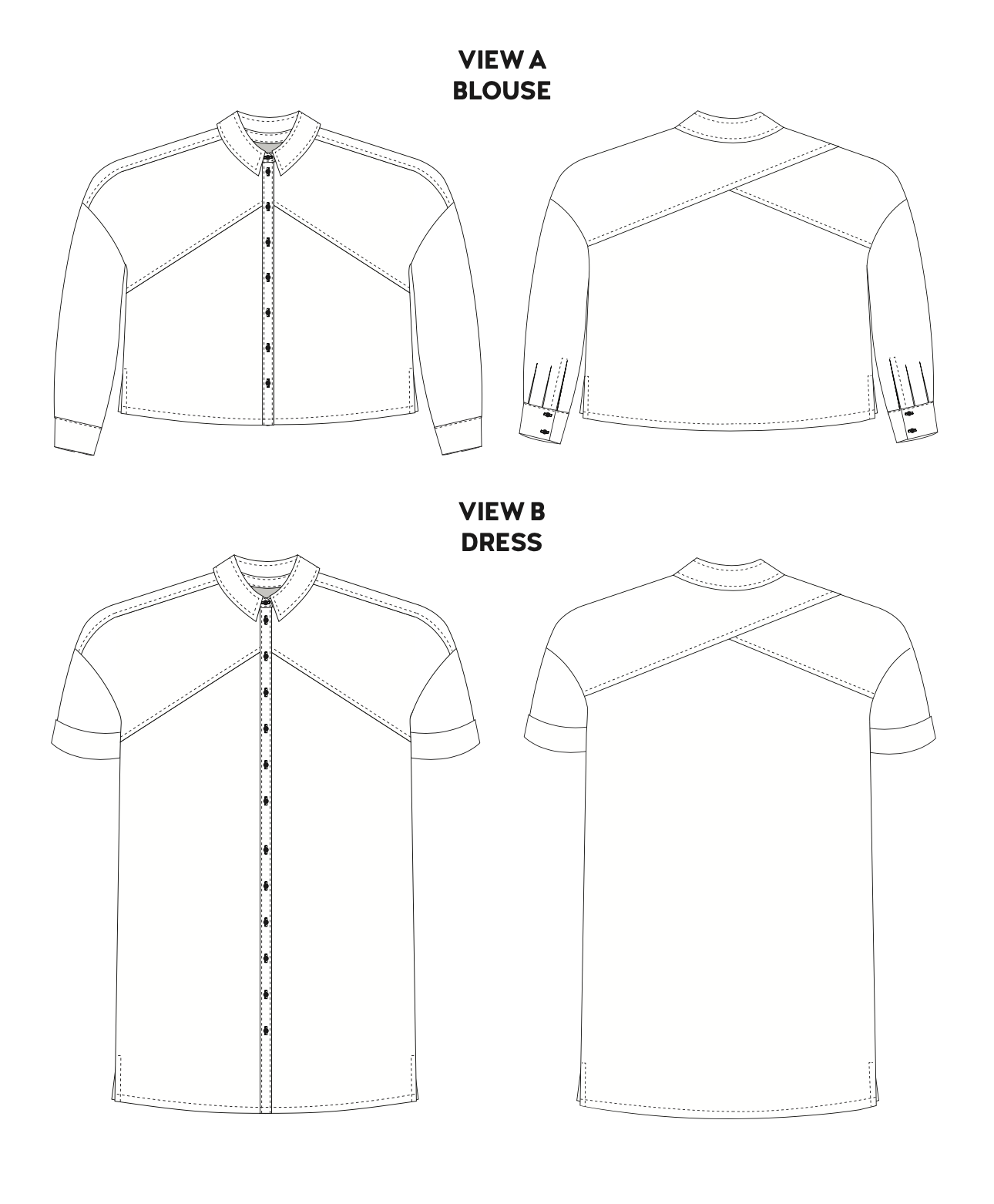 Chalk and Notch Rivi Blouse and Dress