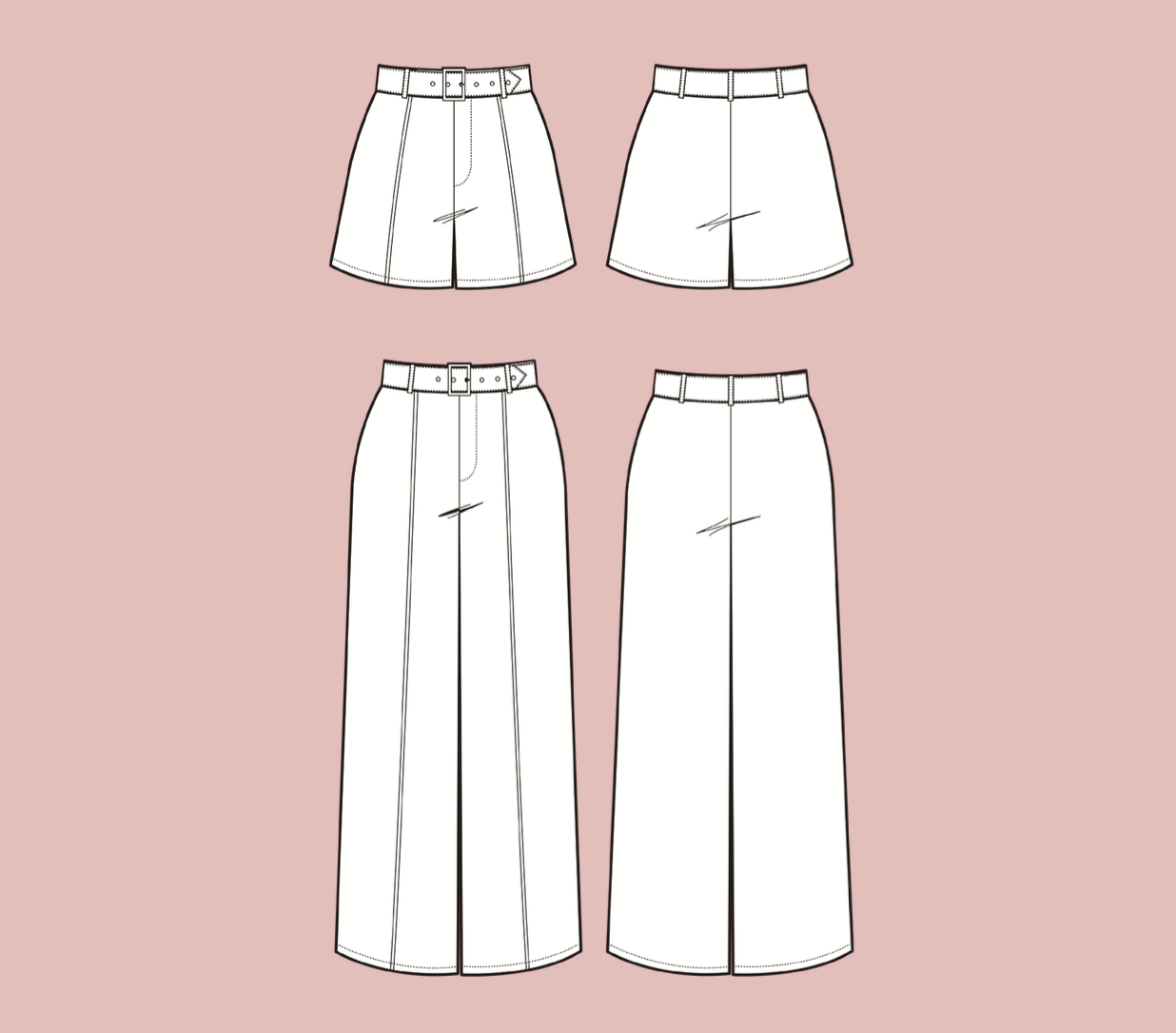 NH Patterns Riviera Trousers and Shorts