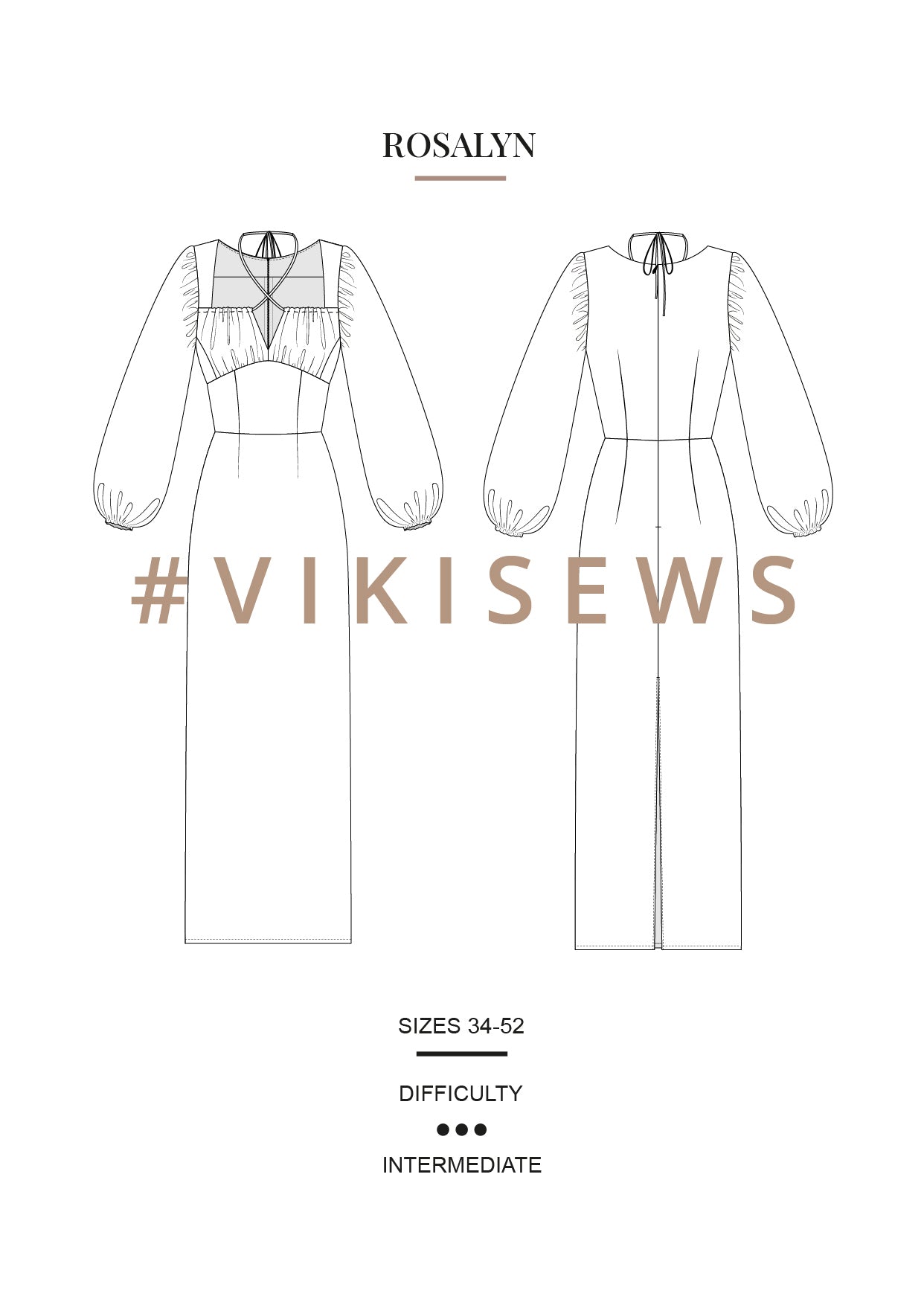 Vikisews Rosalyn Dress PDF