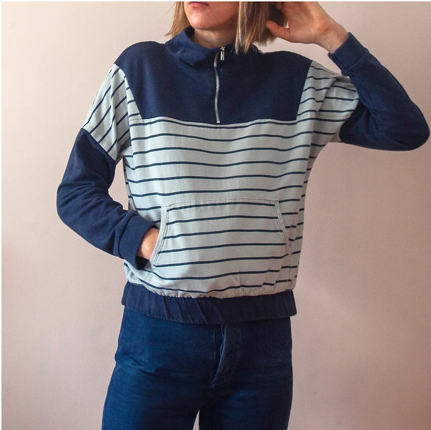 French Navy Roscoe Sweater