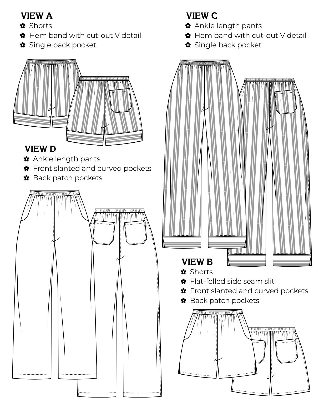 Paradise Patterns Rose Bottoms