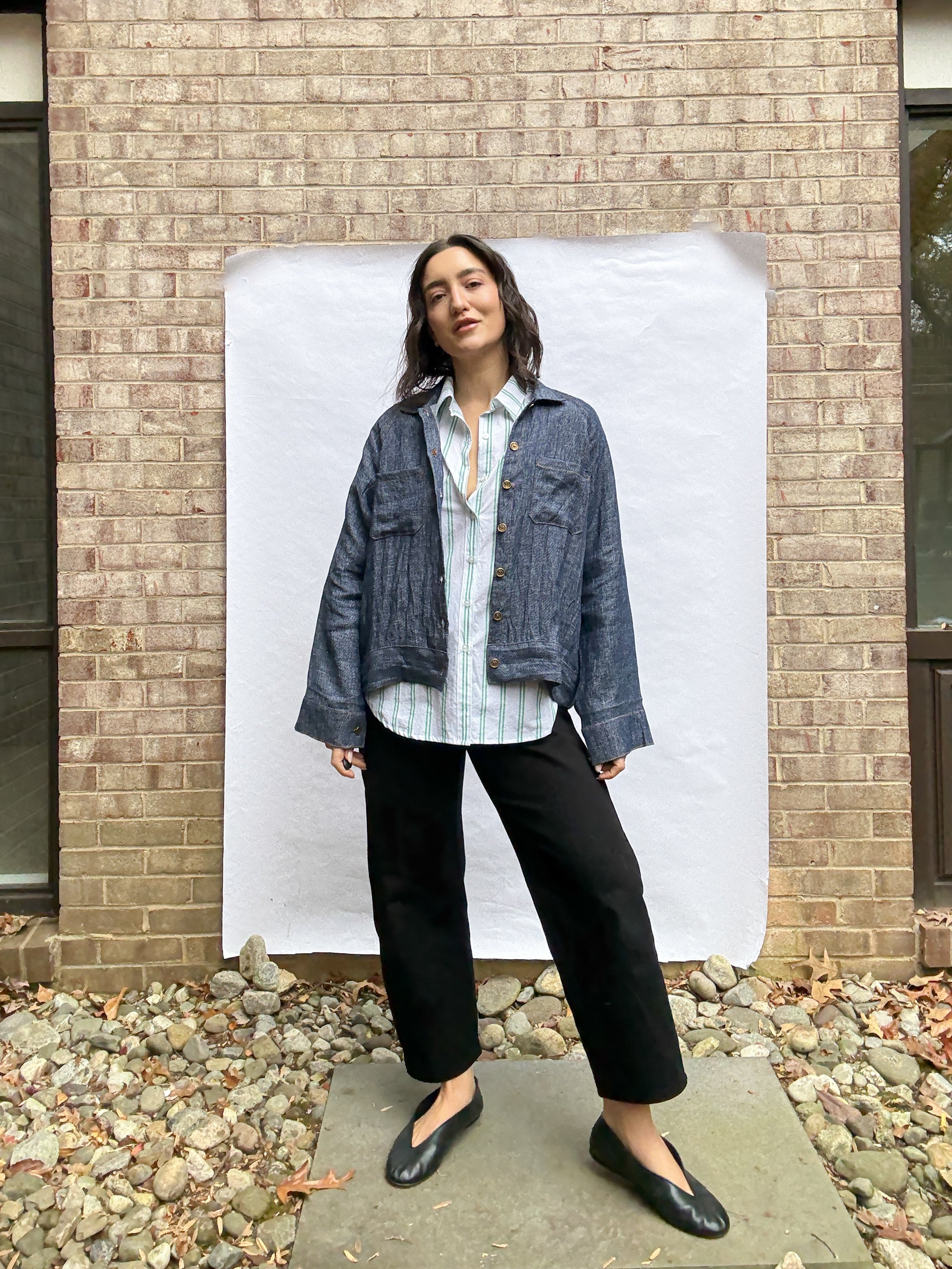 Paradise Patterns Rose Raglan Button Up