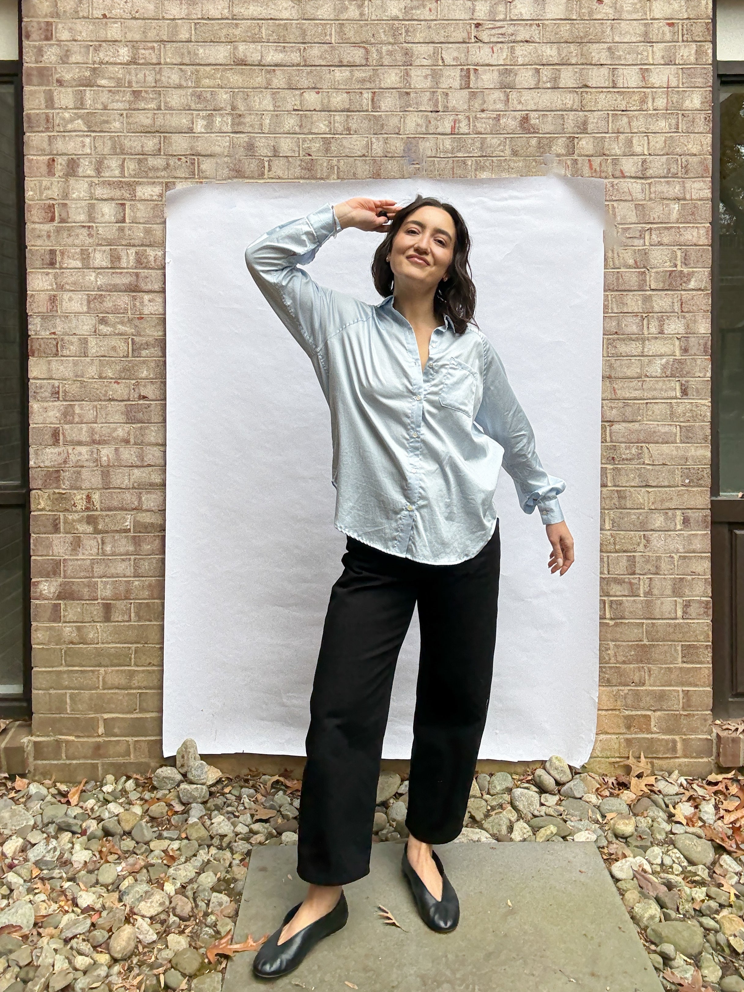 Paradise Patterns Rose Raglan Button Up