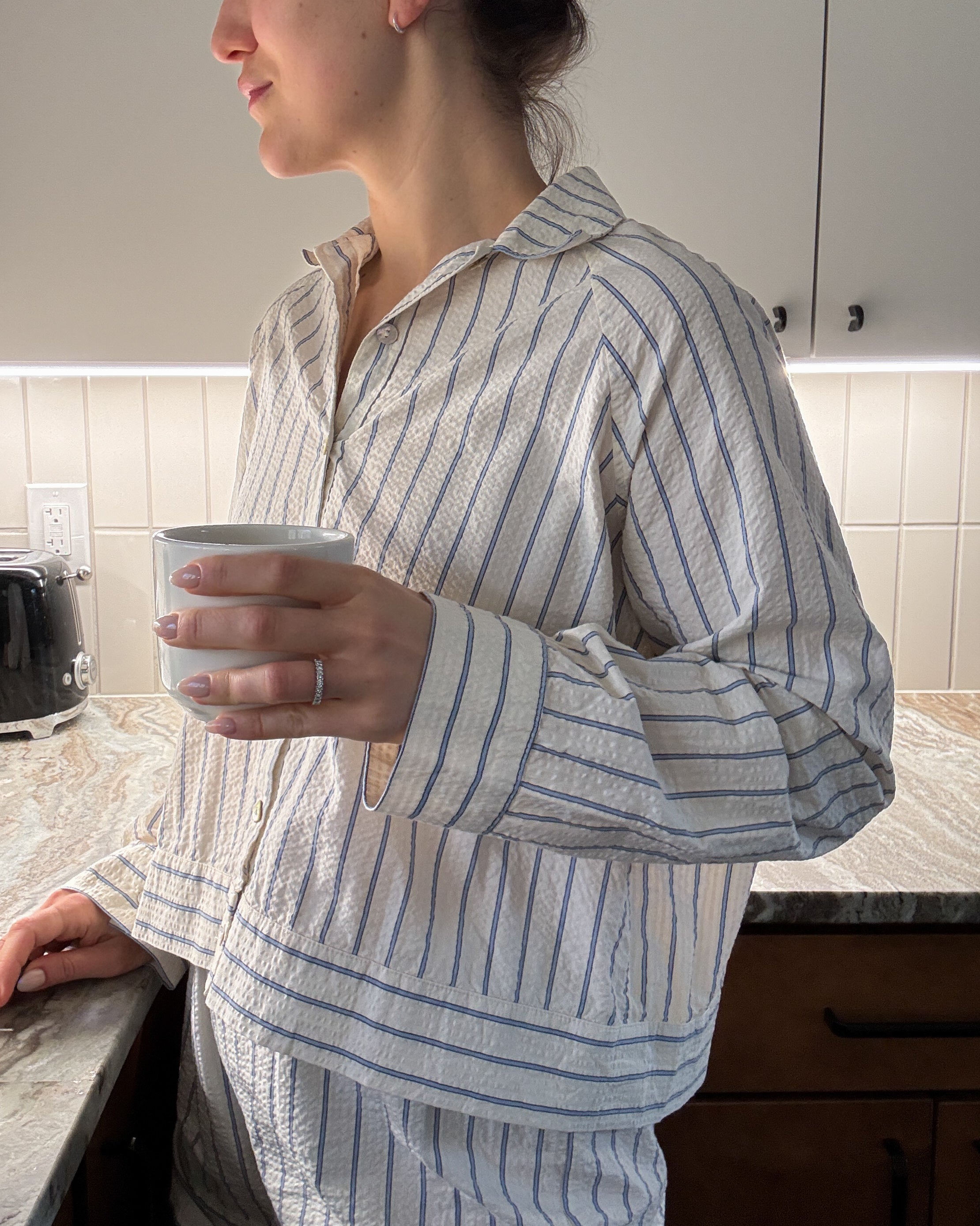 Paradise Patterns Rose Raglan Button Up