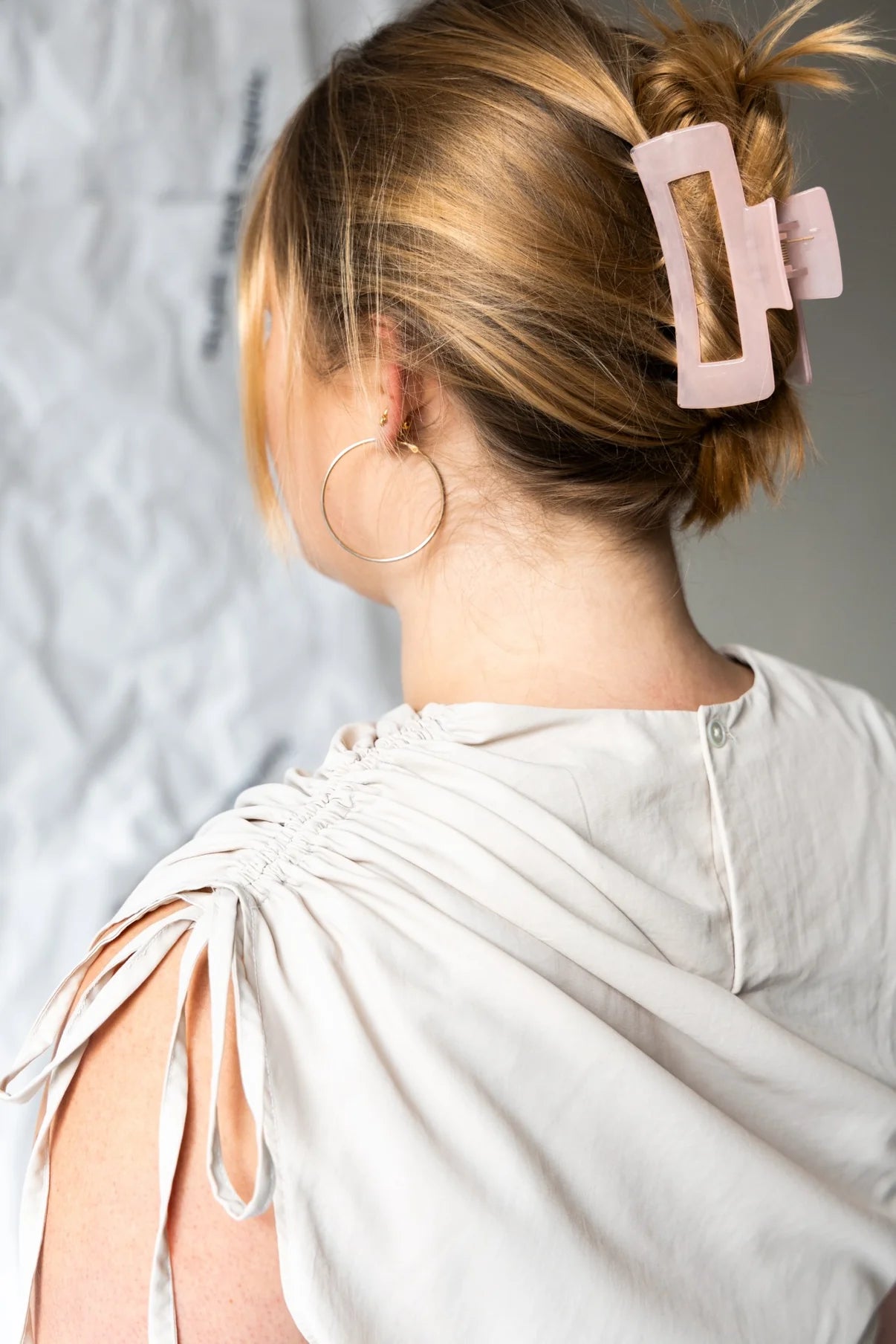 Puff and Pencil Ruched Dress