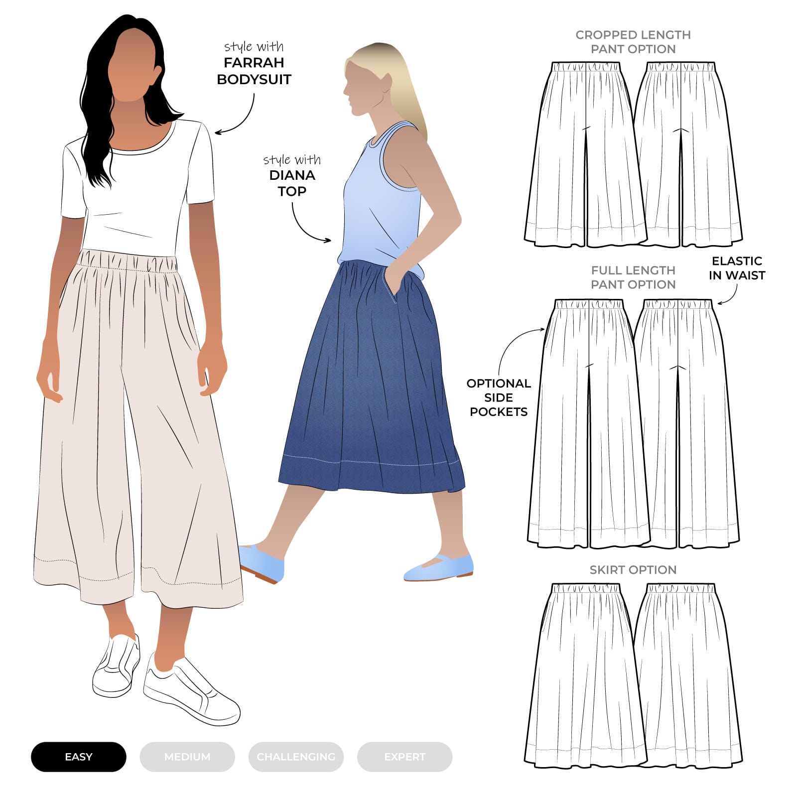 Style Arc Rumi Woven Skirt and Pant