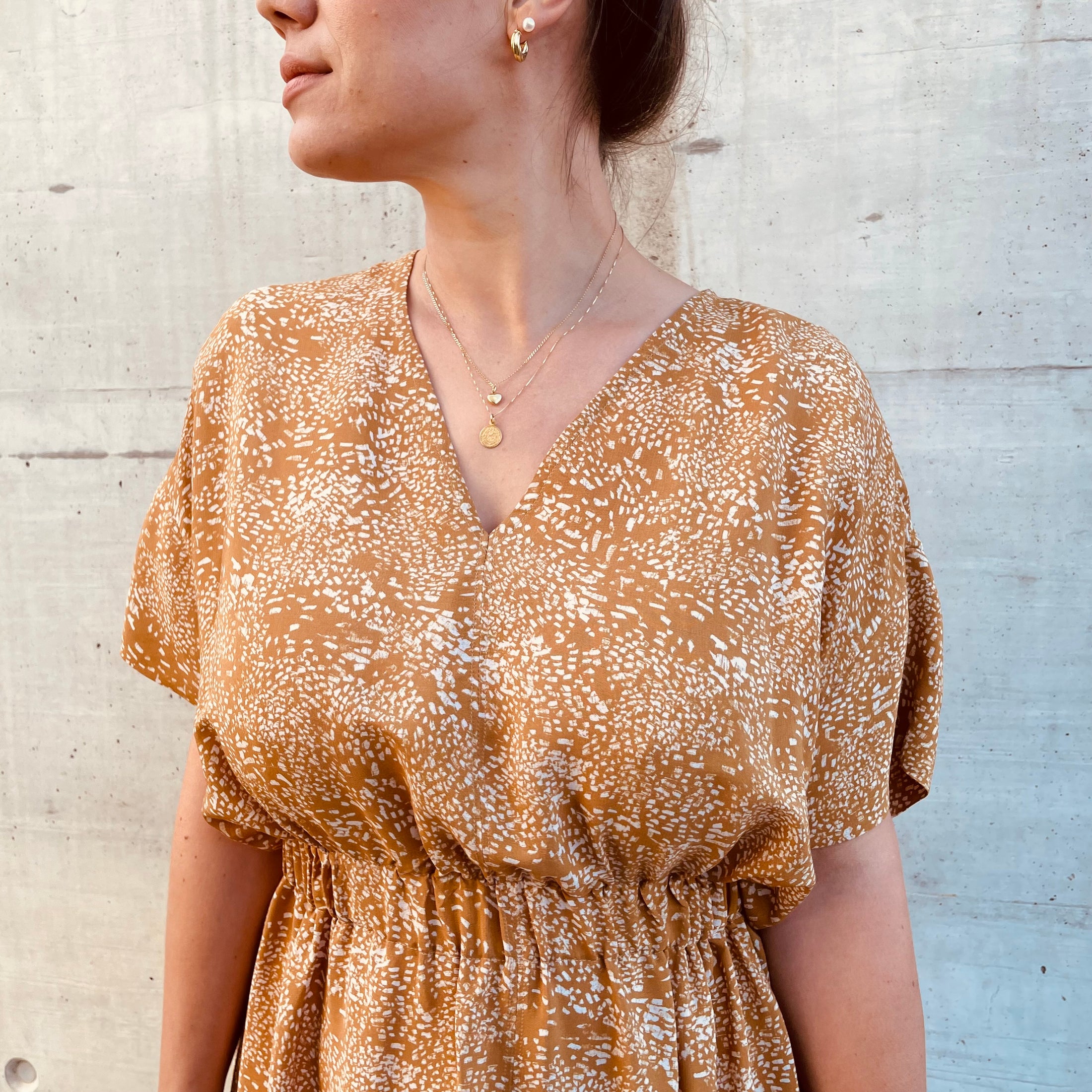 Pattern On Rumi Shoulder Sew.lala Patterns Rumi Dress and Top – The Fold Line