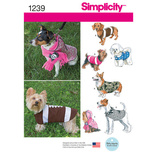 Simplicity Dog Coats S1239