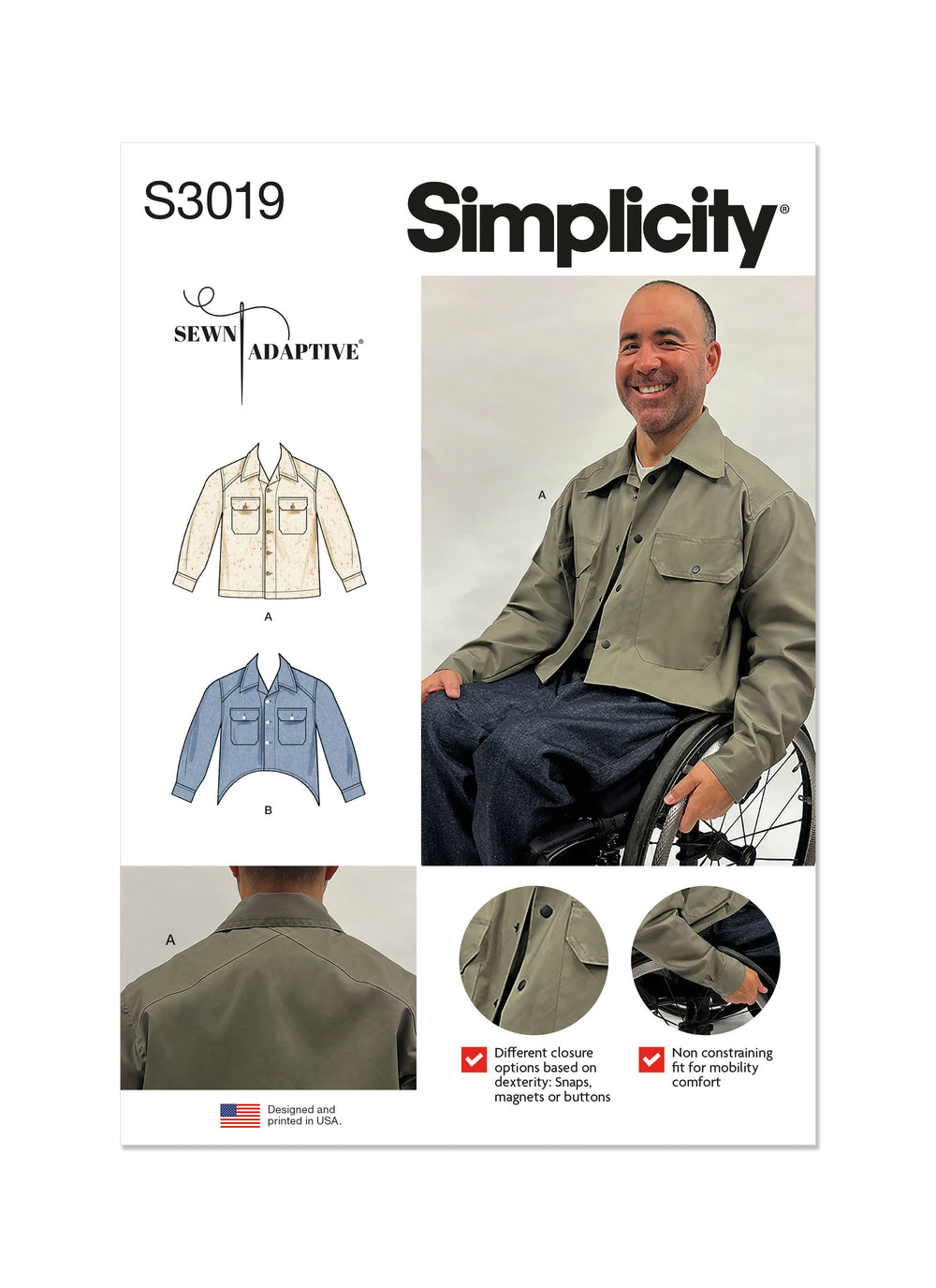 Simplicity Unisex Adaptive Shacket S3019