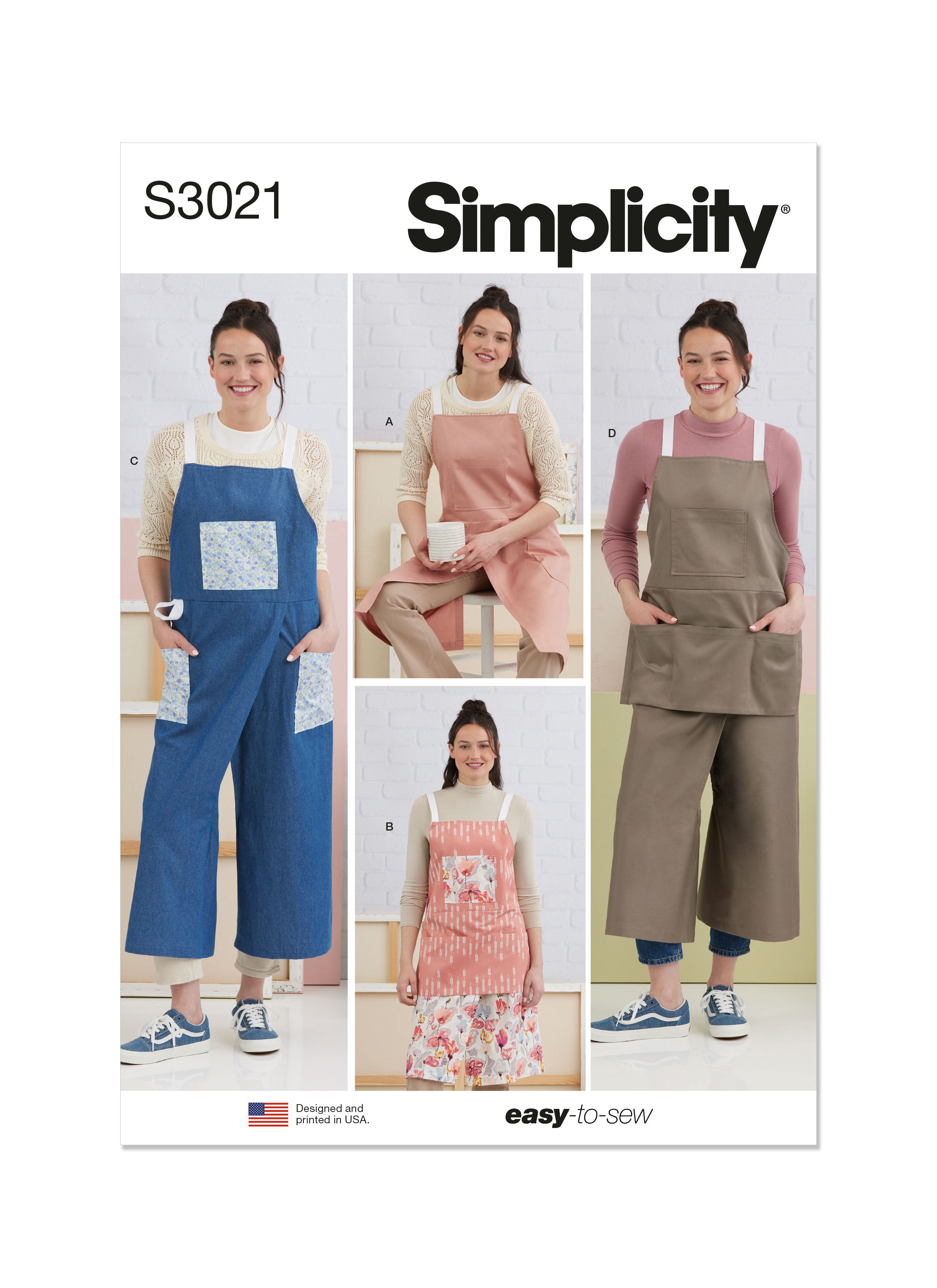 Simplicity Aprons & Trouser Aprons S3021