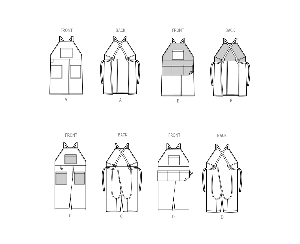 Simplicity Aprons & Trouser Aprons S3021