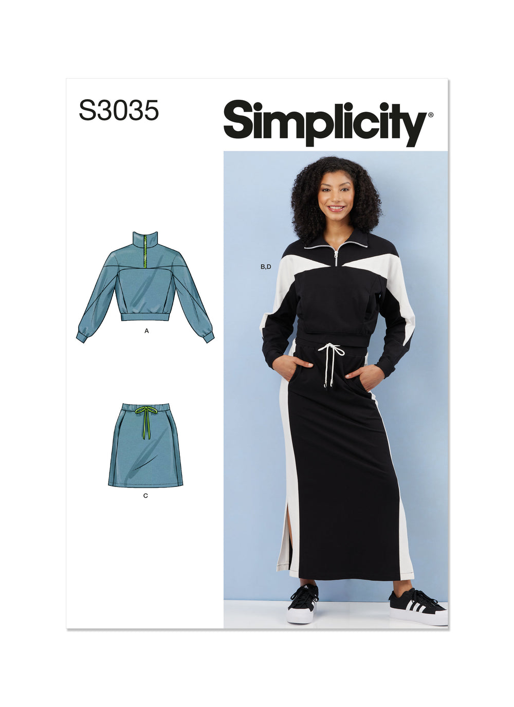 Simplicity Knit Top & Skirt S3035