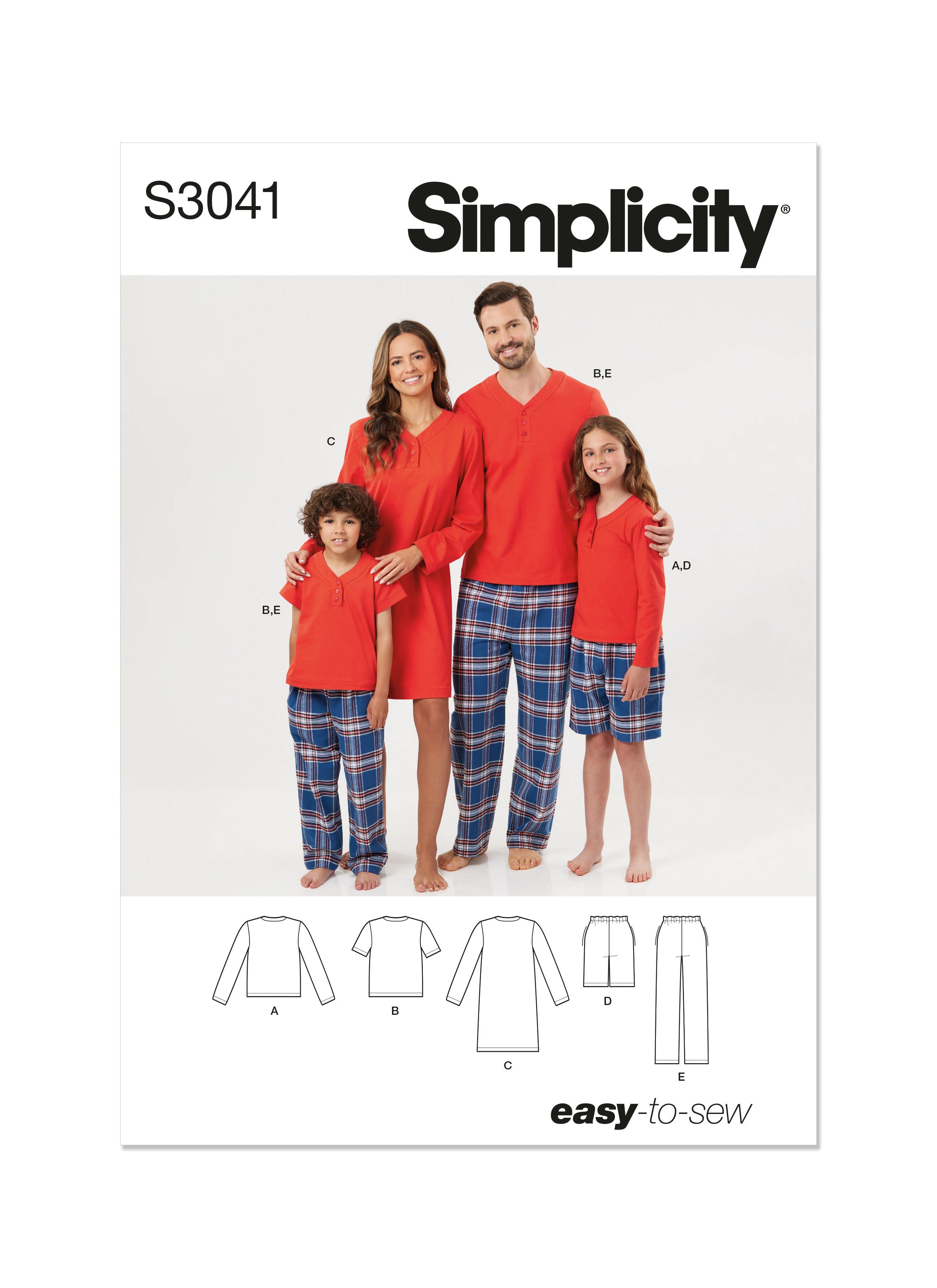 Simplicity Child/Teen/Adult Nightwear S3041