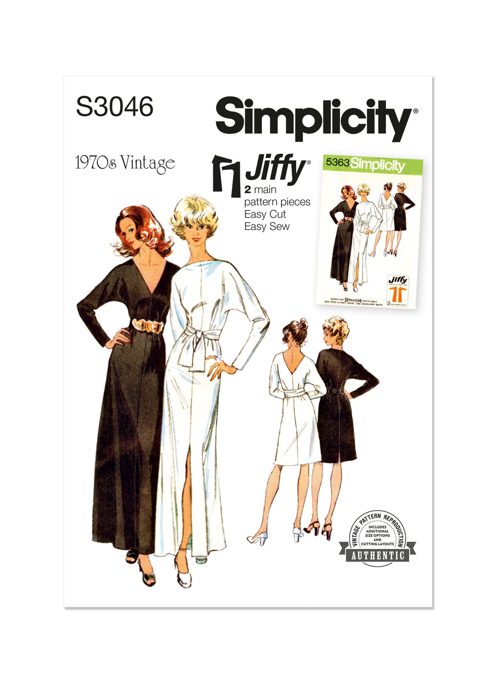 Simplicity Vintage Dresses S3046