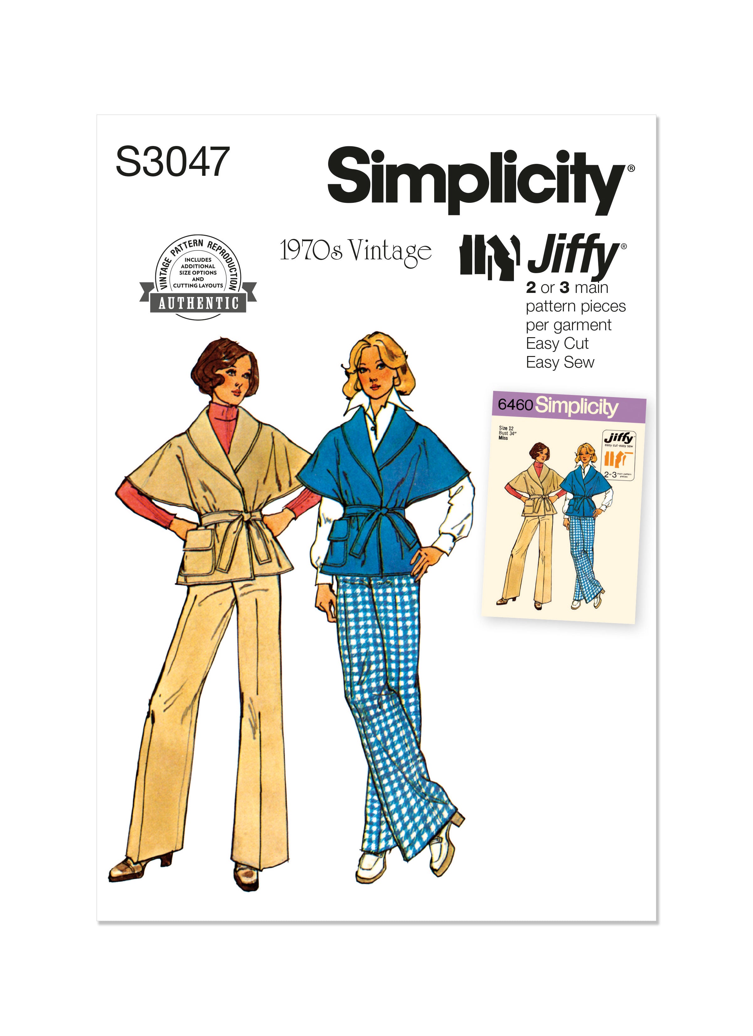 Simplicity Vintage Trousers & Jacket S3047