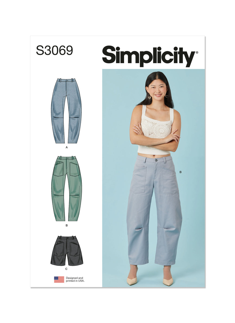 Simplicity Trousers and Shorts S3069