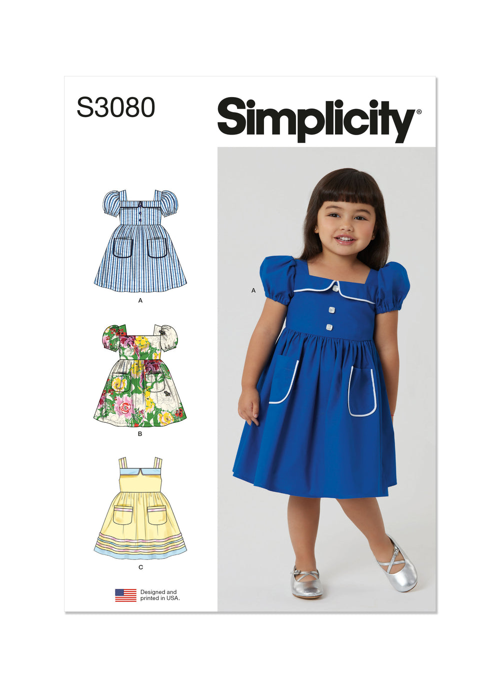 Simplicity Toddlers' Dresses S3080
