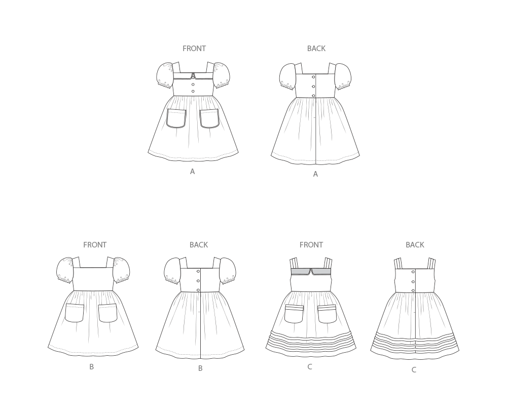 Simplicity Toddlers' Dresses S3080