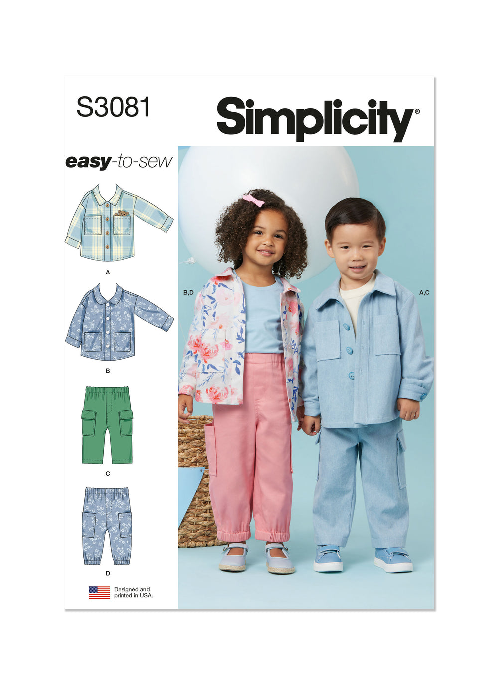 Simplicity Toddlers' Jackets and Trousers S3081