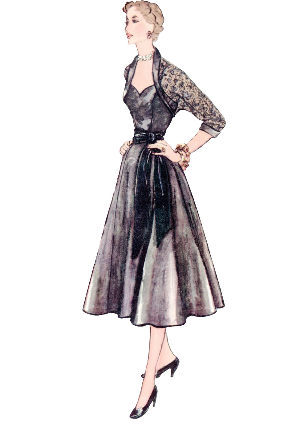 Simplicity Afternoon and Evening Dress and Bolero S3082