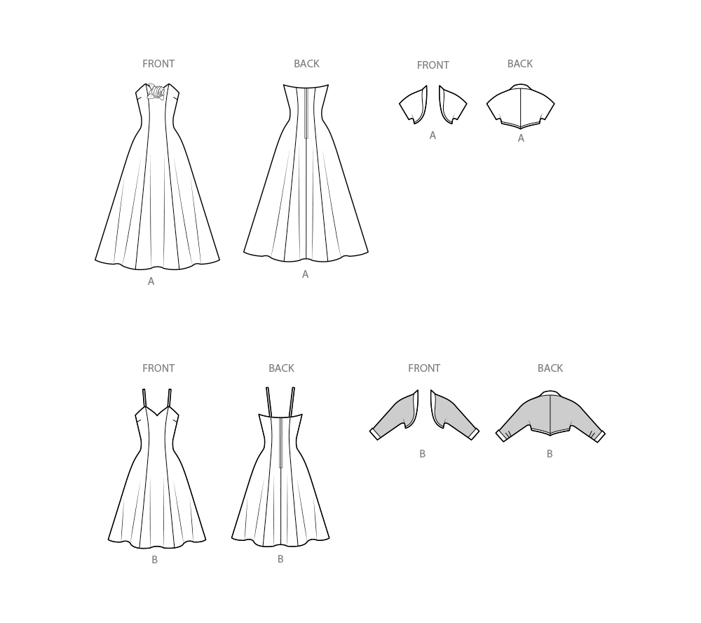 Simplicity Afternoon and Evening Dress and Bolero S3082