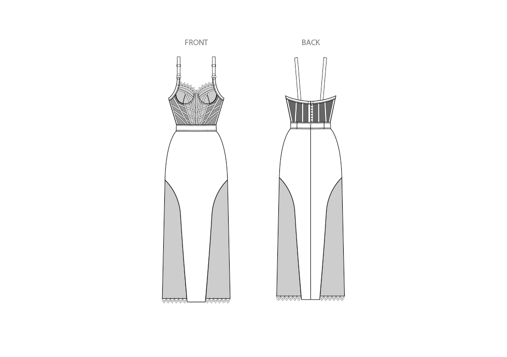 Simplicity Corset Dress S3085