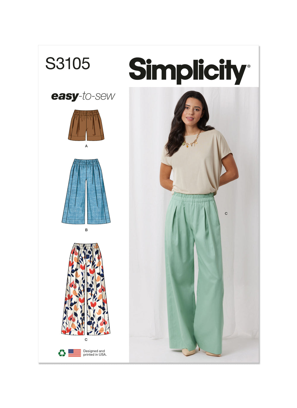 Simplicity Shorts and Trousers S3105