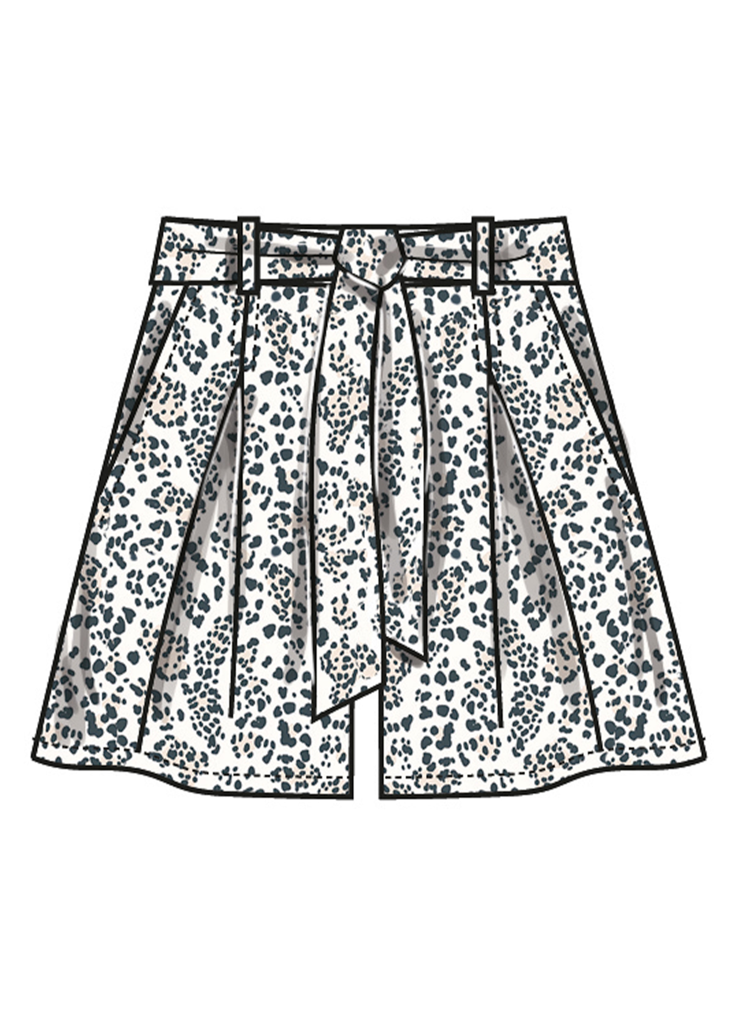 Simplicity Shorts and Trousers with Tie Belt S3106