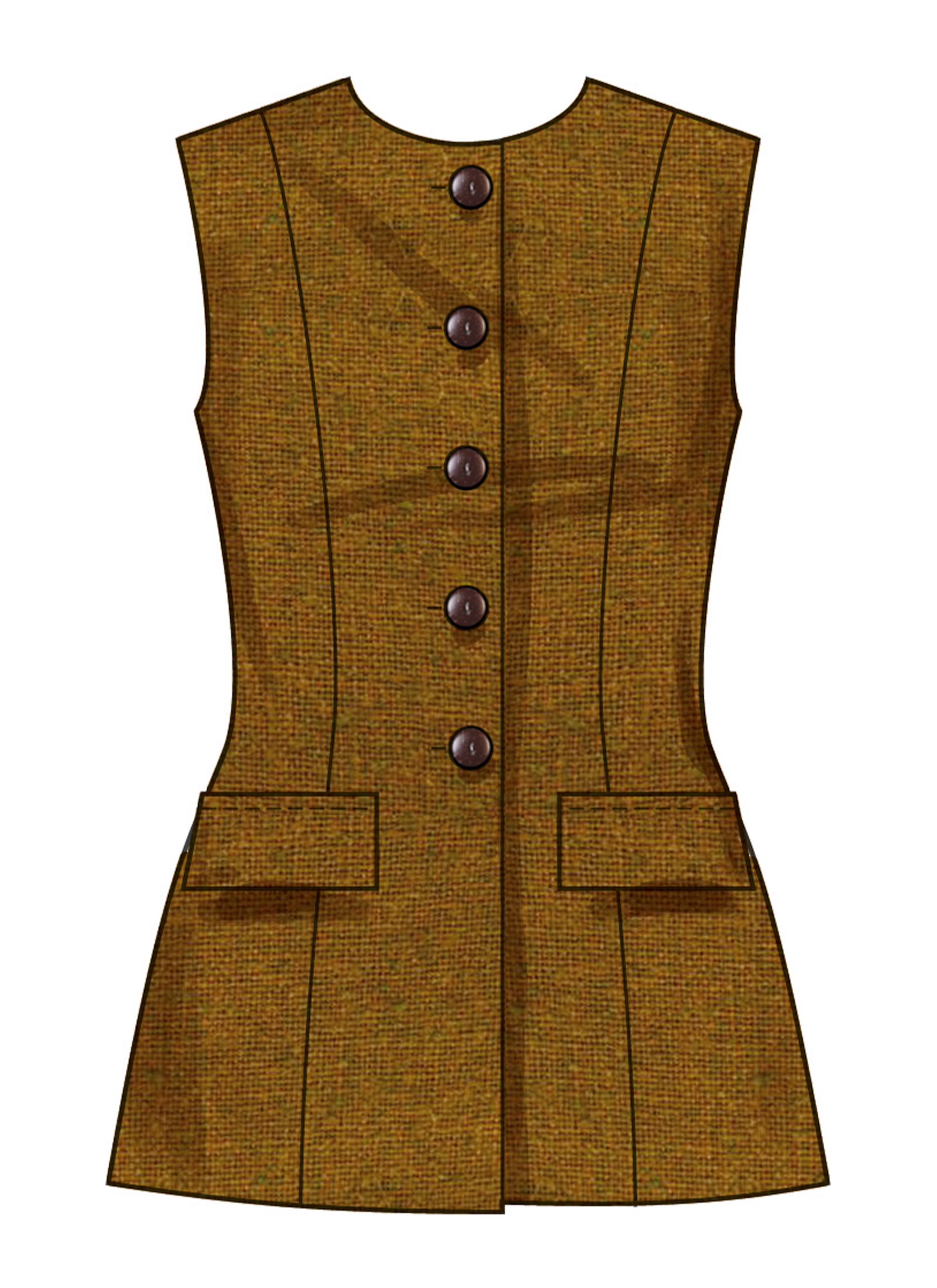 Simplicity Vest, Skirt and Trousers S3108
