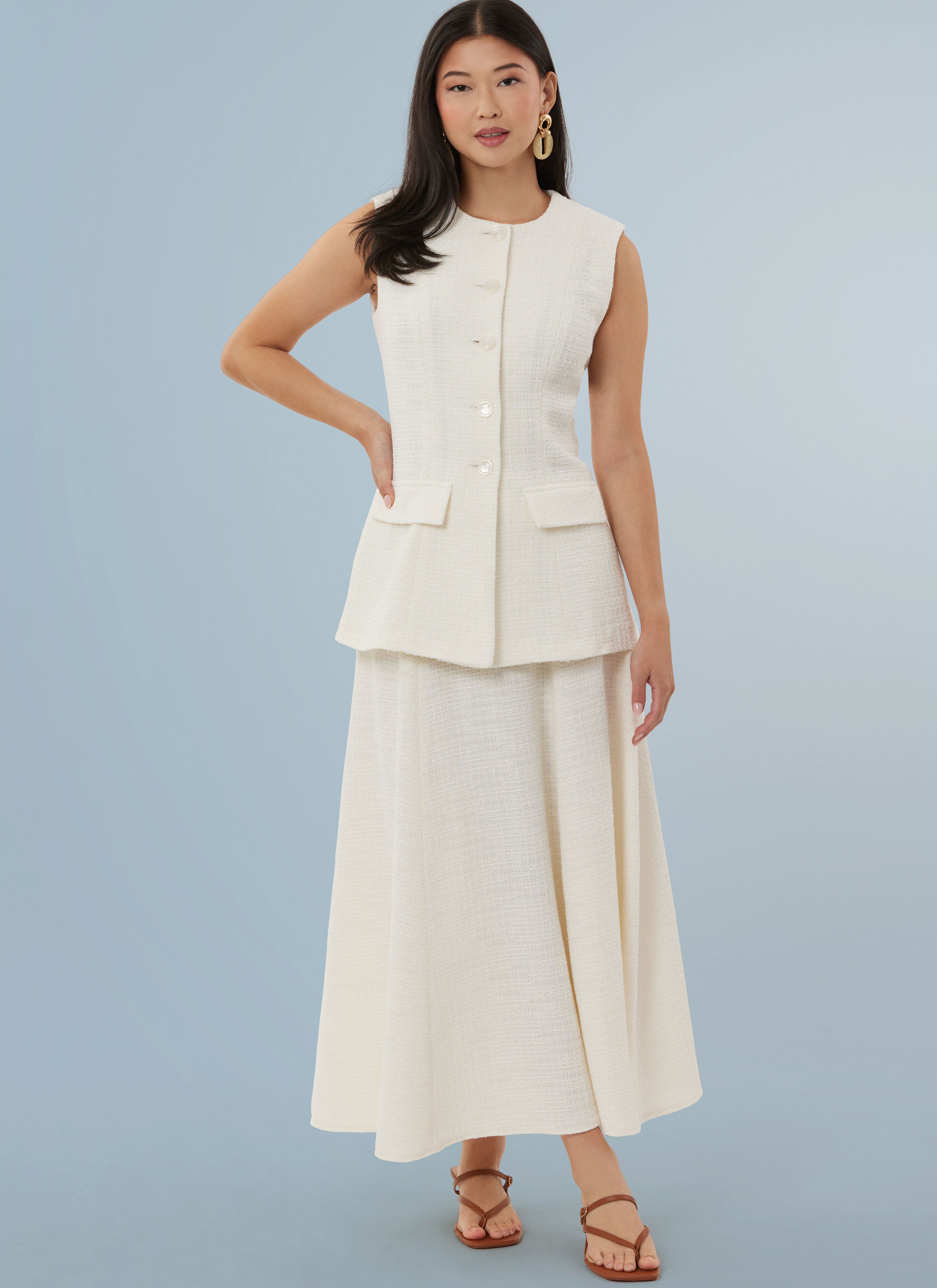 Simplicity Vest, Skirt and Trousers S3108
