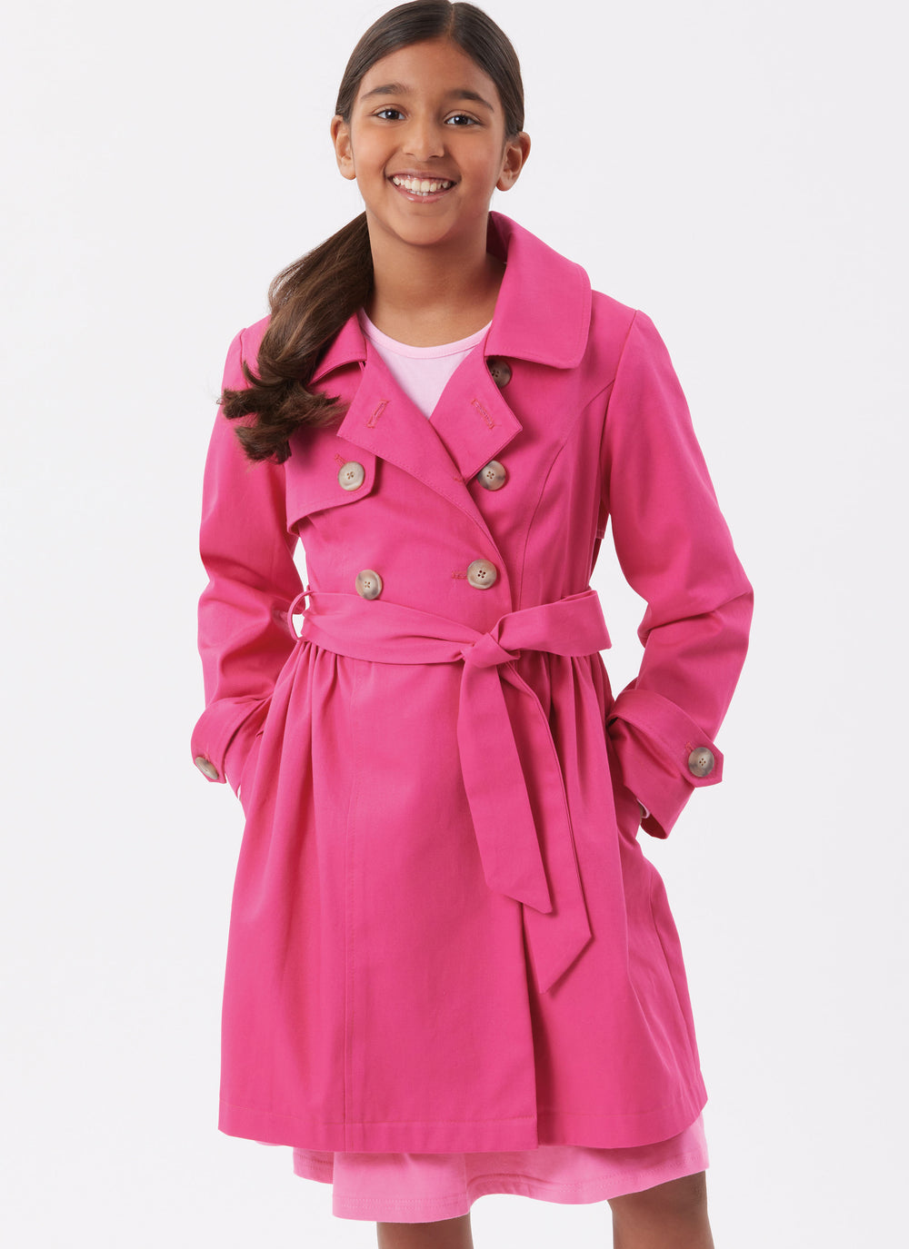 Simplicity Girl's Trench Coat S3114