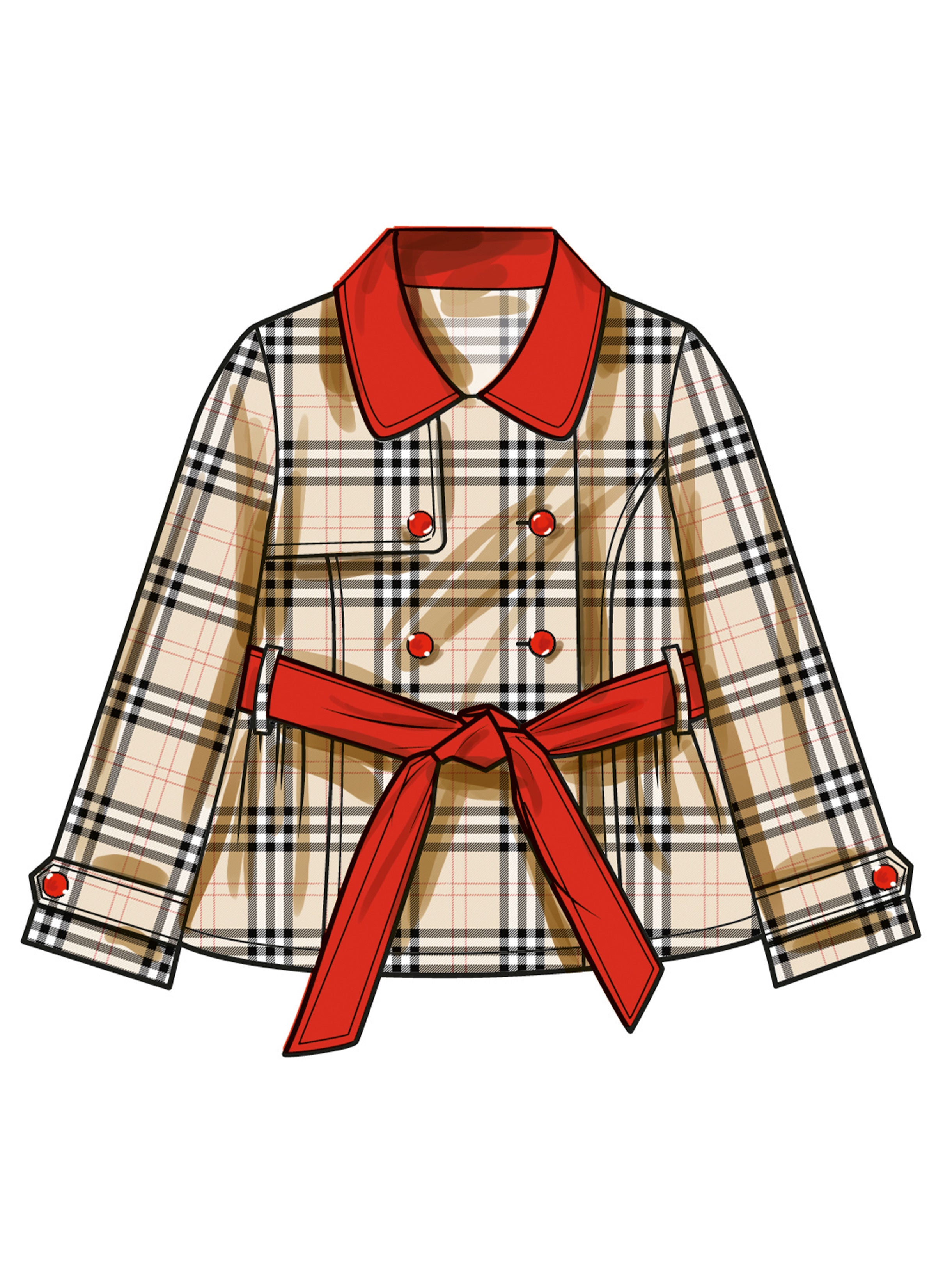 Simplicity Girl's Trench Coat S3114