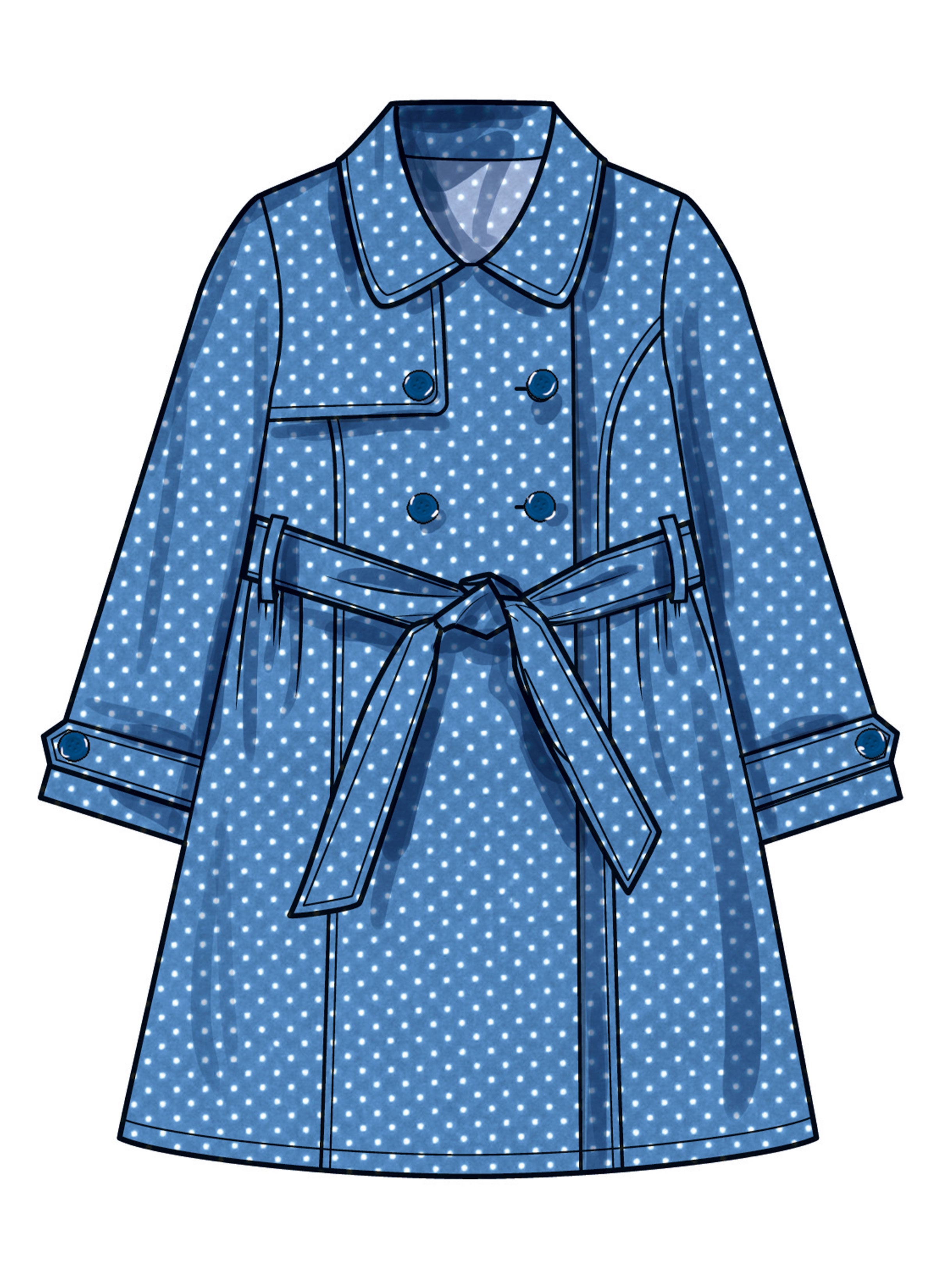 Simplicity Girl's Trench Coat S3114