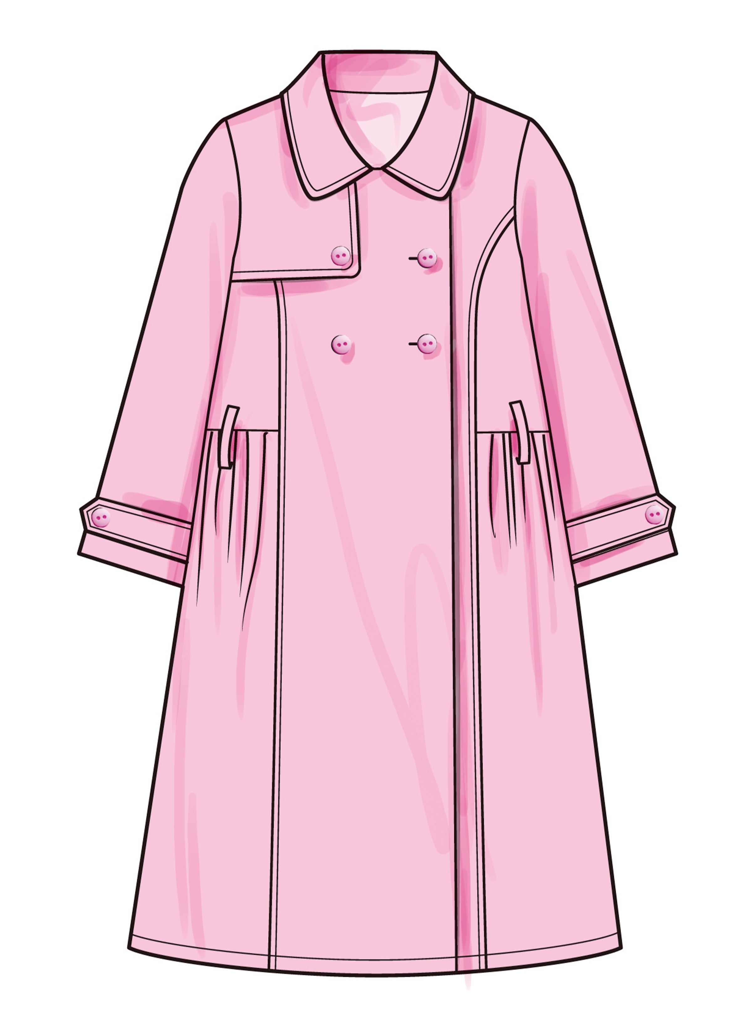 Simplicity Girl's Trench Coat S3114