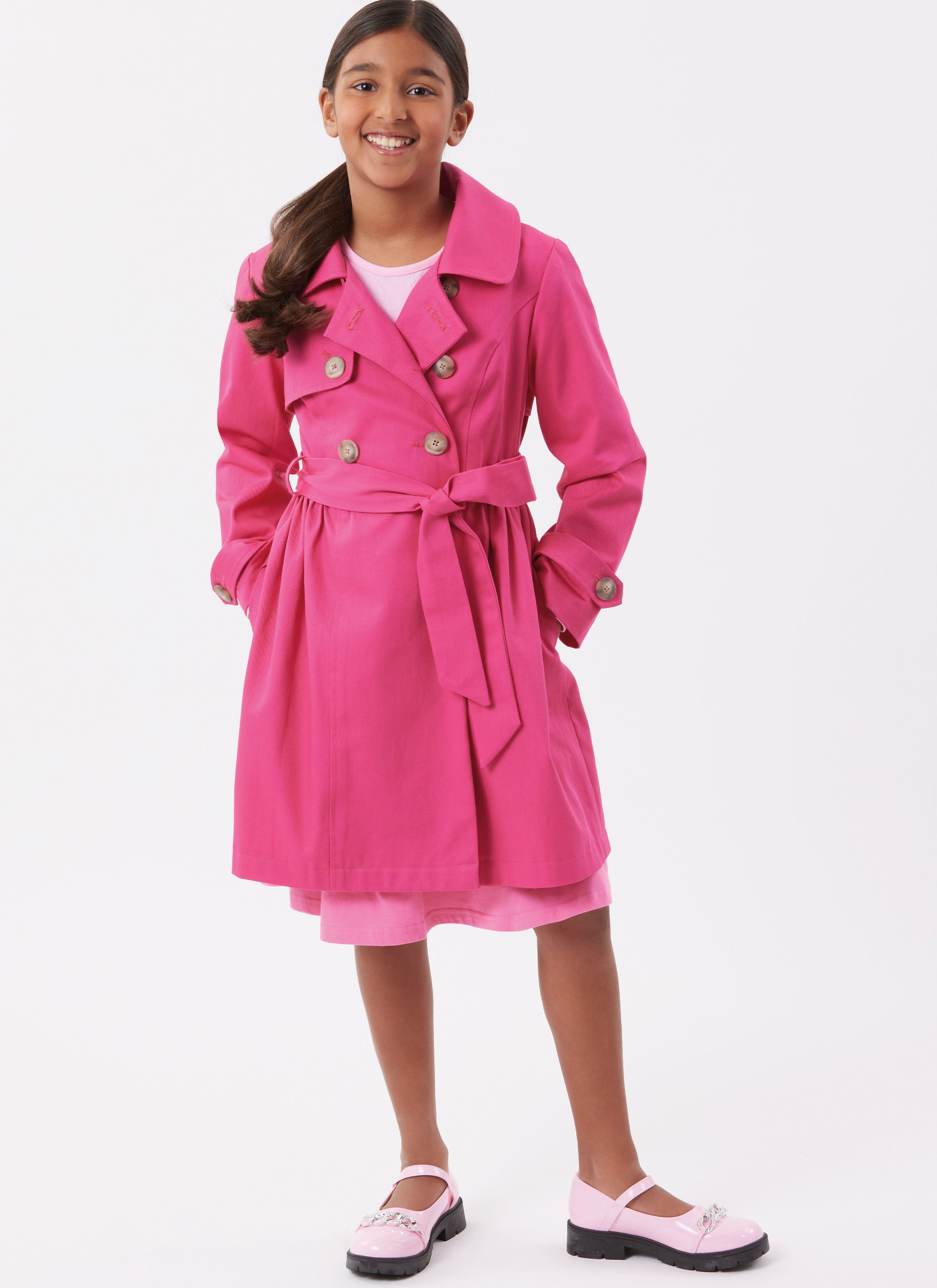 Simplicity Girl's Trench Coat S3114