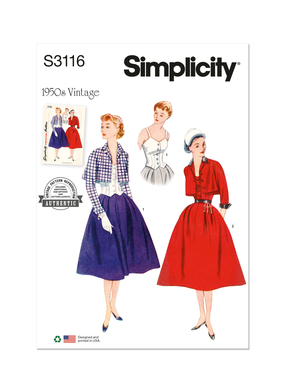 Simplicity Bolero Suit and Bodice S3116